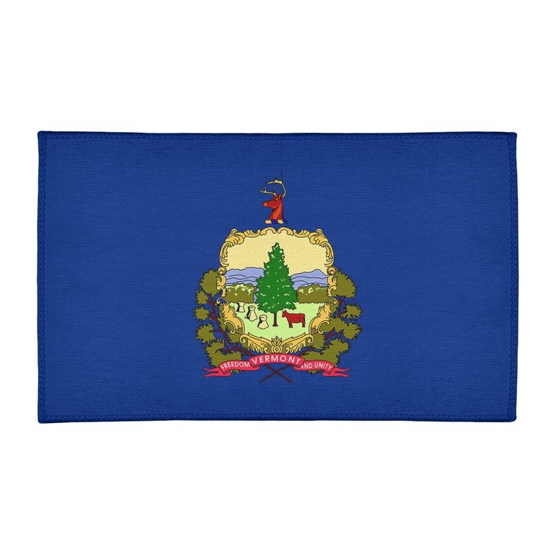 Tapis de chenille vermont flag, Rectangle 3 pi x 5 pi