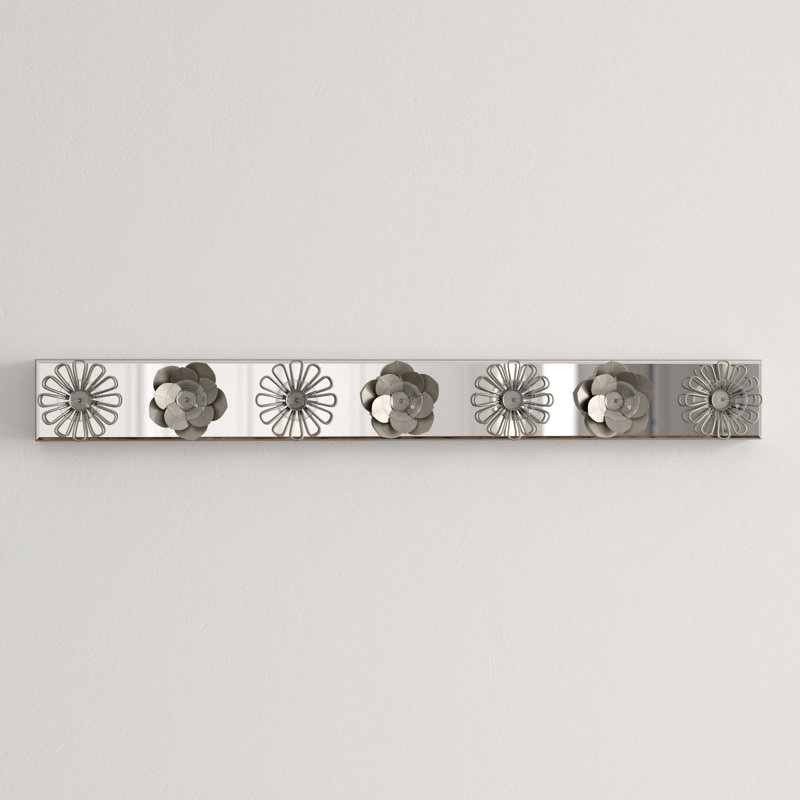 Keaton 7 - Light Bath Bar, Burnished Silver Leaf