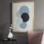 Toile encadrée de qualité supérieure Shapely Blues II - prête à être accrochée-540318017-540318021