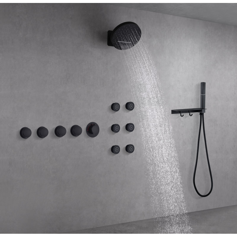 Complete Shower System with Rough in-Valve