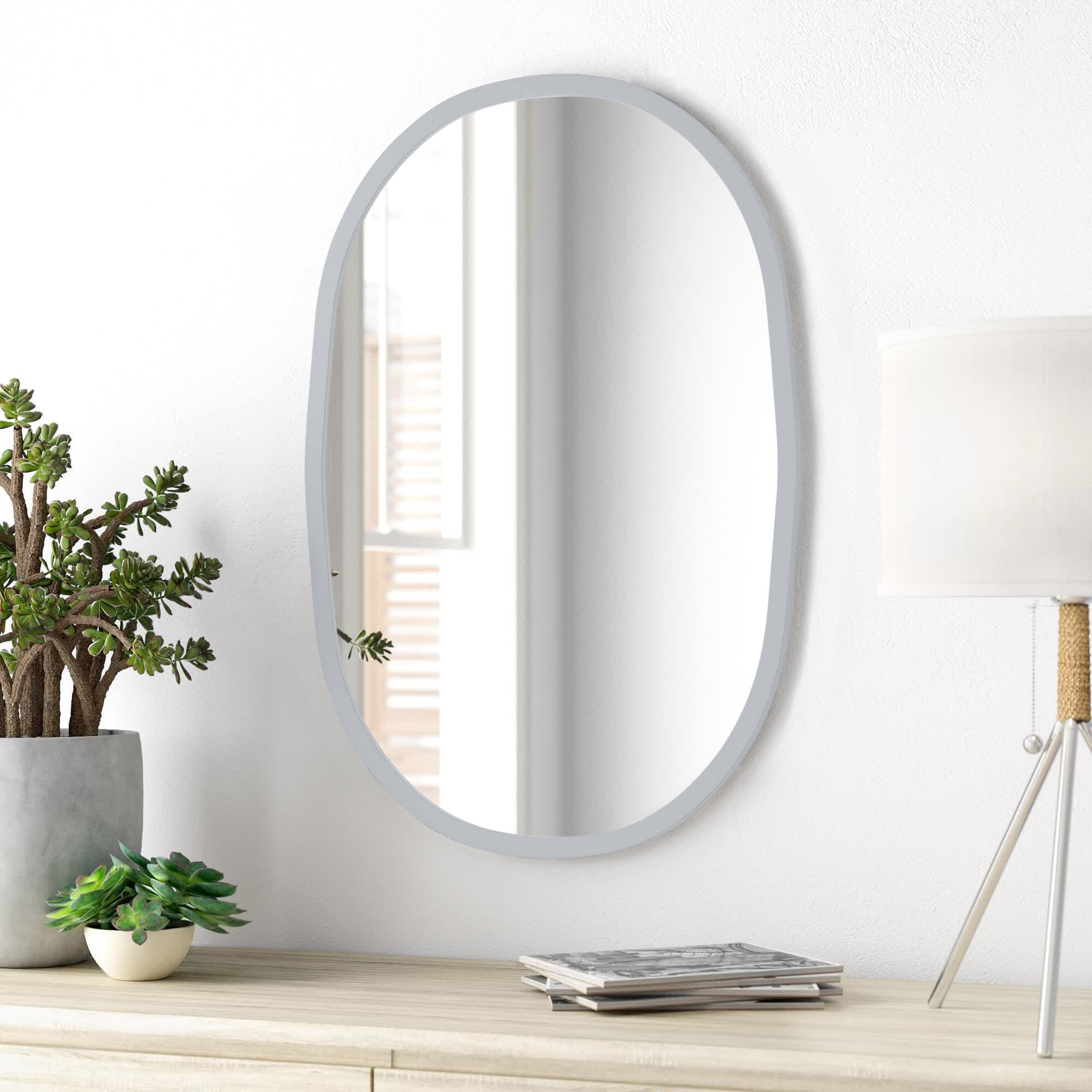 Zipcode Design™ Alonzo WallMounted Round Bathroom Vanity Mirror