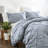 Pinch Pleat Textured Duvet Cover Set-463085942-463085931