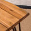 1-Piece Industrial Wood Coffee Table With Accent Table And Metal