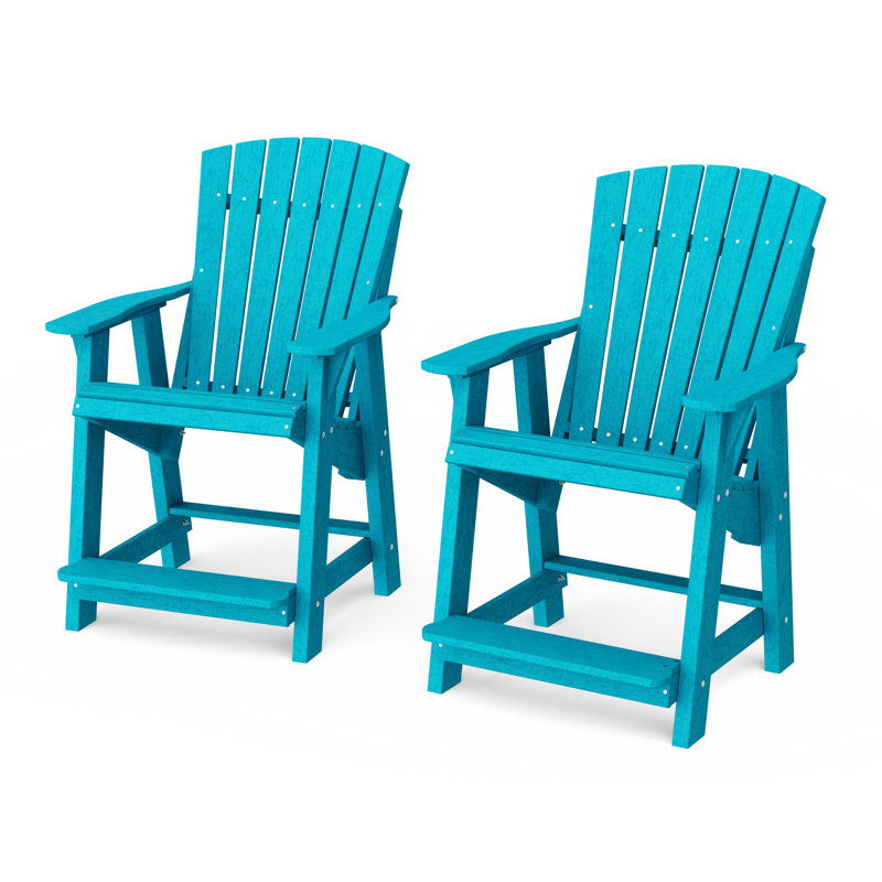 Ensemble de 2 chaises hautes Heritage Adirondack, Bleu pâle
