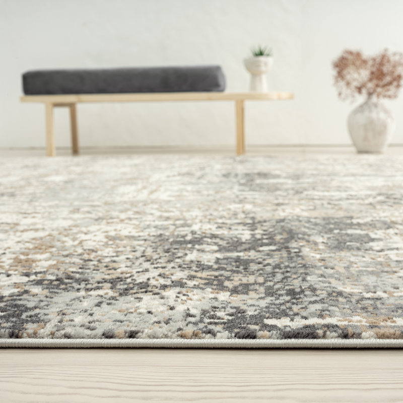 Broshous Area Rug in Gray, Rectangle 8'6" x 11'6"