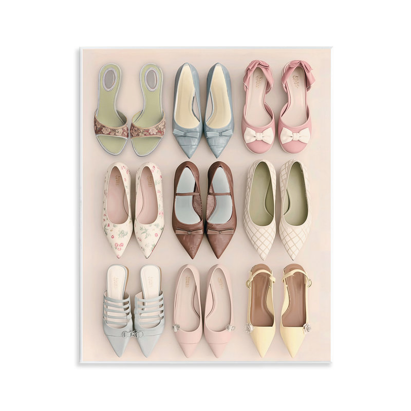 Plaque murale Beatrice's Closet Shoes, design par Annabelle Hall