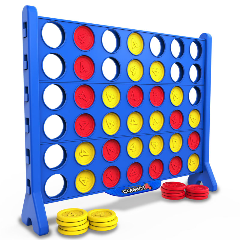 Giant Connect4: Hasbro's Original Connect4 Super-Sized - 46.5 inch All-Weather Official 4-in-a-Row