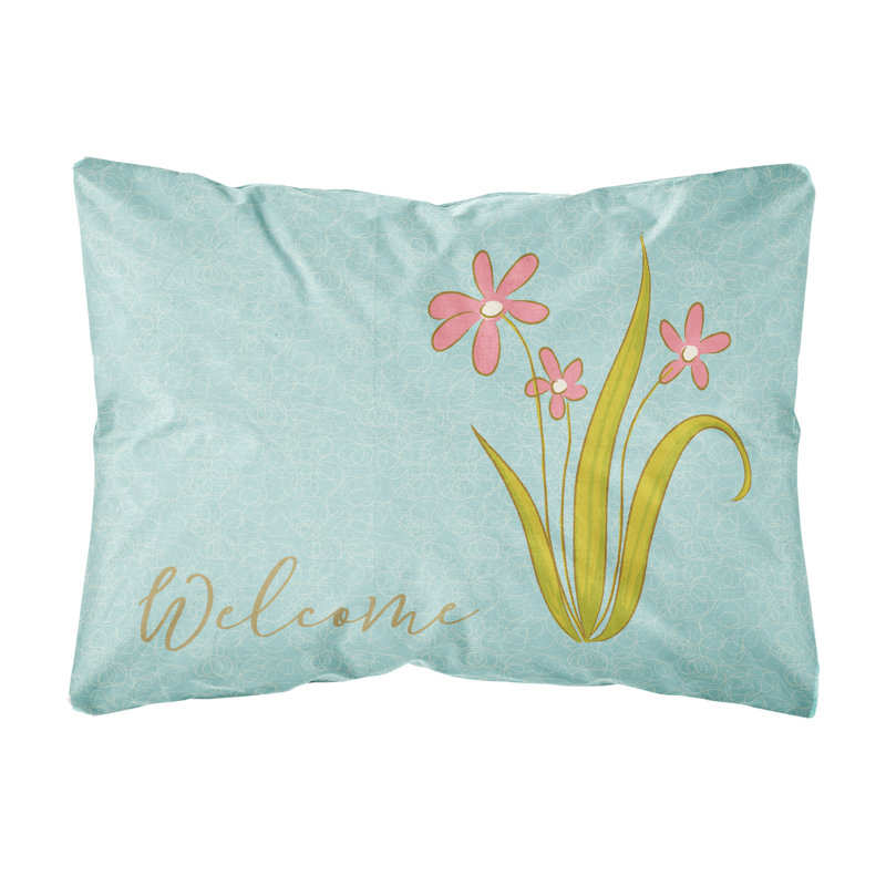  Coussin décoratif intérieur / extérieur Flowers Welcome