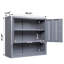 Armoire de rangement murale grise 29,55 po H