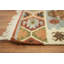 Tapis réversible tissé à la main pour vestibule multicolore moderne de style sud-ouest Kilim