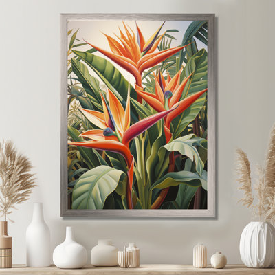 Oiseaux de paradis fleurs tropicales I - Oiseaux de paradis, impressions sur toile