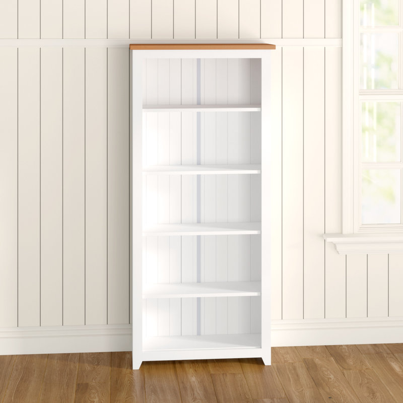 Katalina White 5 shelf tall Bookcase