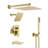 Rainfall Symphony 4-Function 12inch Dual Shower Head Pressure-Balanced Shower System with Bathtub Spout-123430861