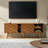 Isabele 63" W Solid and Manufactured Wood TV Stand with Built-In Power Outlets and Cable Management-493000222