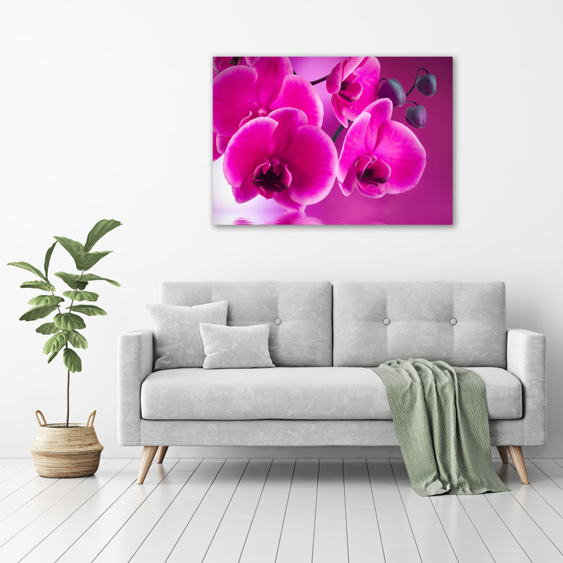 Orchid - No Frame Print on Glass
