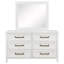 Commode 6 tiroirs avec miroir Loane