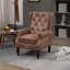 Chaise avec accoudoirs et structure en bois-607832694