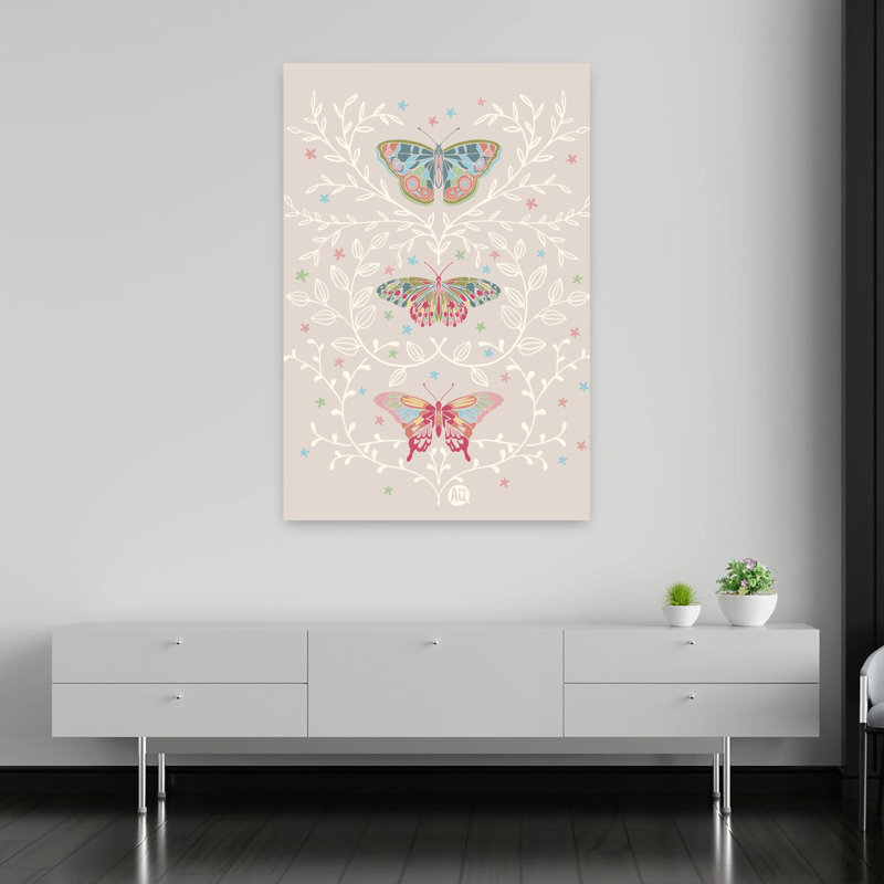 Art contemporain, art contemporain élégant et romantique, H 60 po x l 40 po