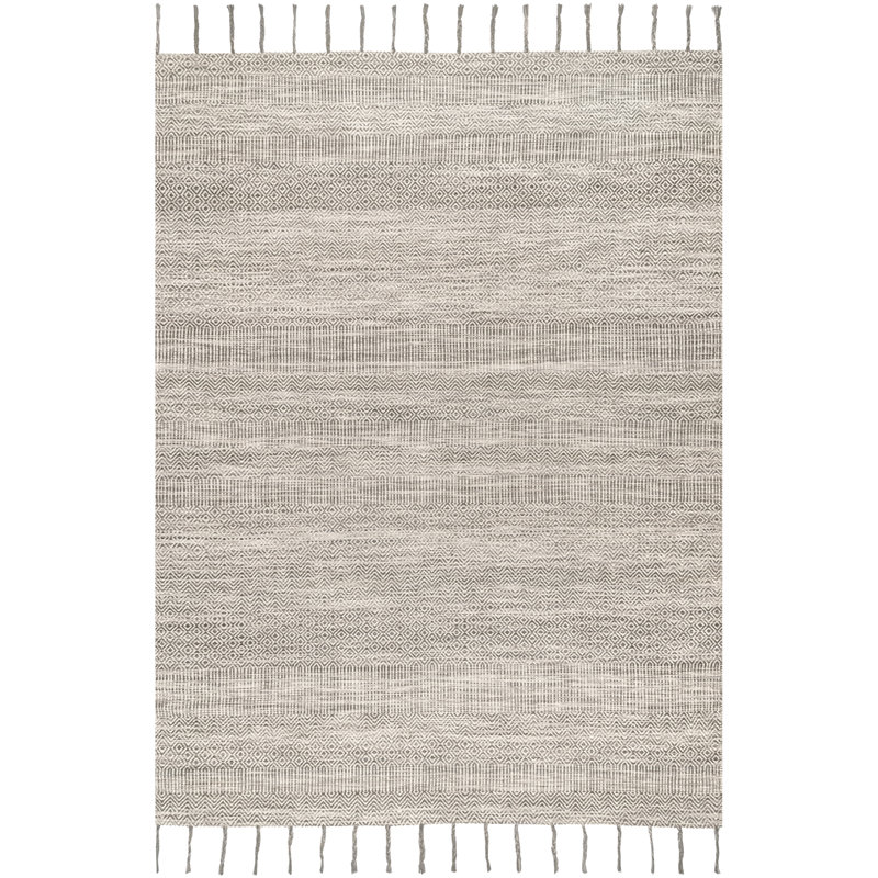 Tarrence Cotton Moroccan Indoor Rug, Rectangle 5' x 8'