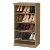 Modular Storage 21.38" W Shoe Shelf Unit with 4 Shelves