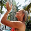 Pulsar 14 Freestanding Outdoor Shower with Foot Wash and Rain Shower Head-69339469
