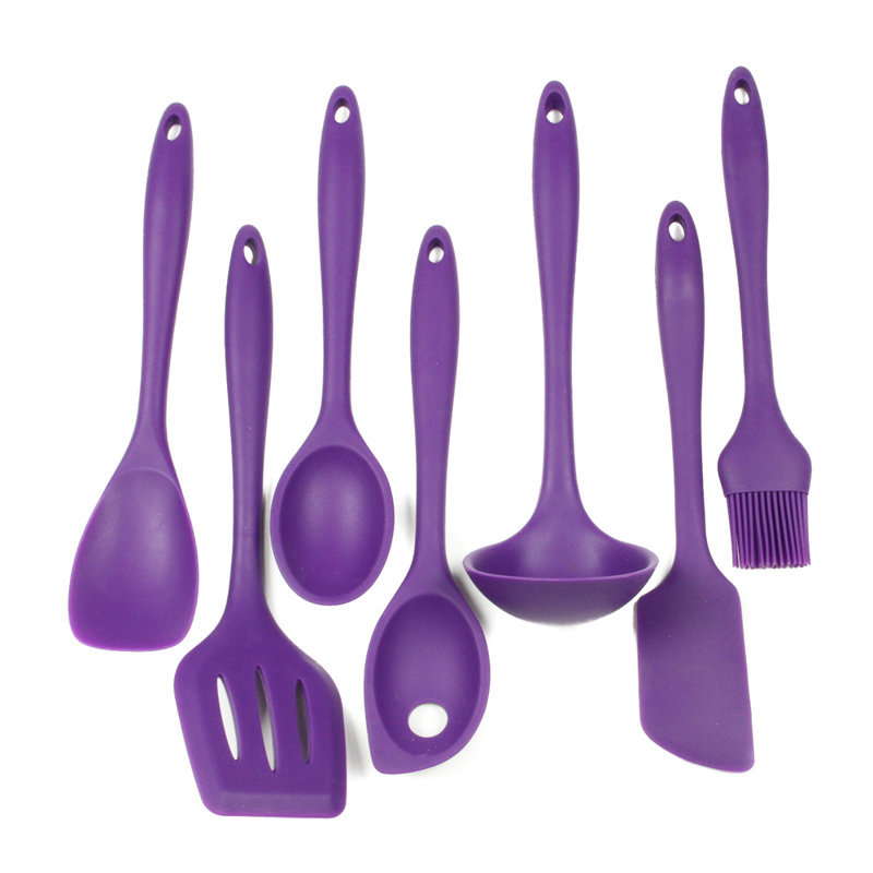 Chef Craft 7 Utensil Set, Purple