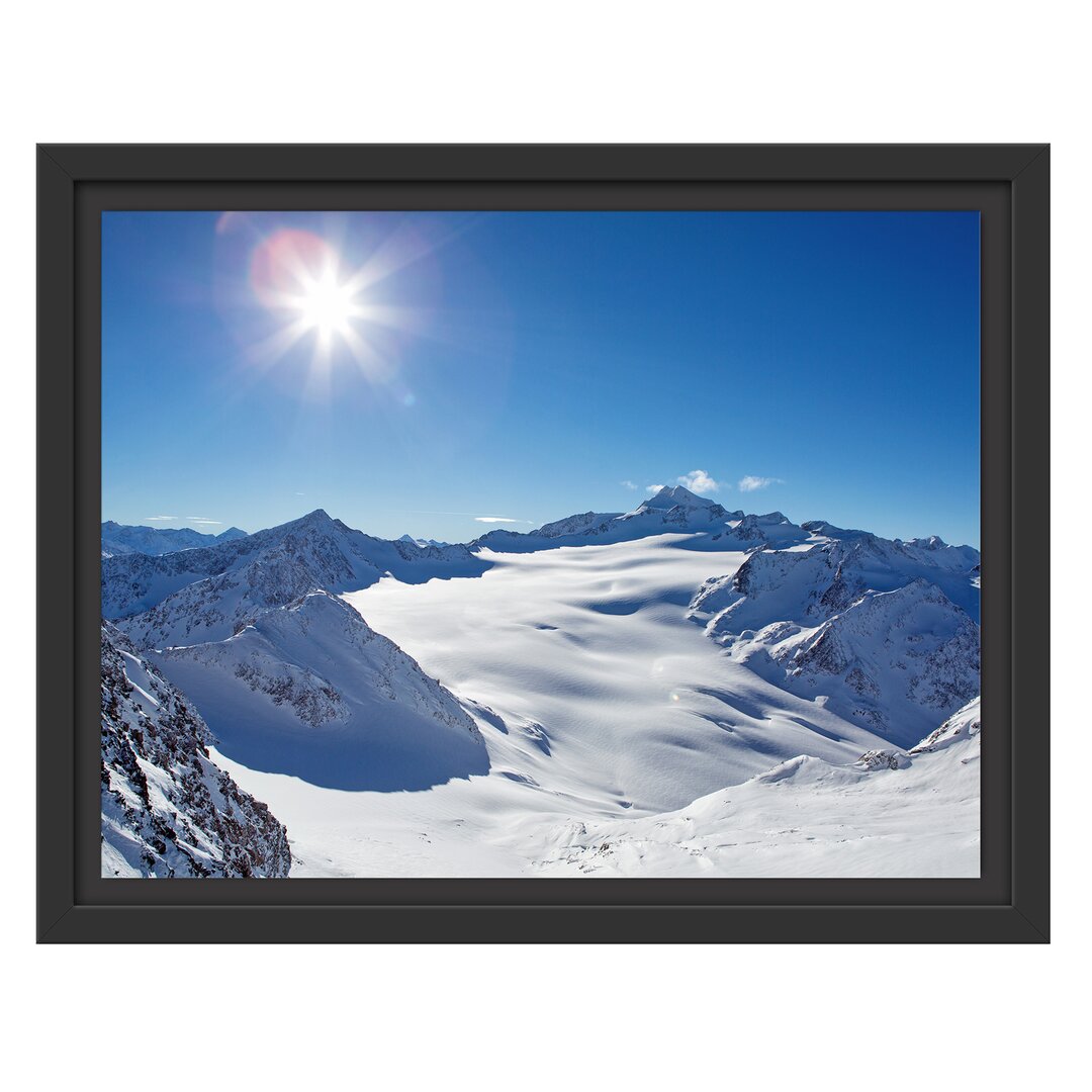 Gerahmtes Wandbild Atemberaubende Winterlandschaft