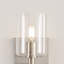 Haines Single Transparent Dimmable Bath Sconce-927678572