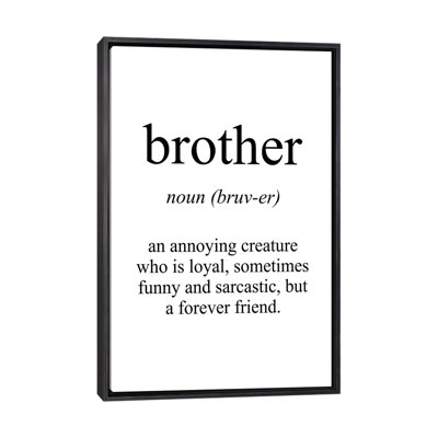 «Brother Sens», reproduction d'art textuel
