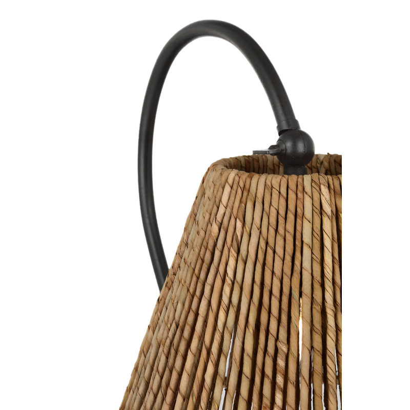 Dume 24" Arched Table Lamp, Aged Iron