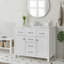 Meuble-lavabo autoportant avec cadre en bois massif 48 po, 48 po