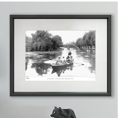 Bedford, Suspension Bridge 1921 - Single Picture Frame Print