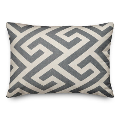 Housse et insert de coussin rectangulaire en ardoise 