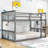 Duax Kids Twin Over Twin Bunk Bed-2046161633