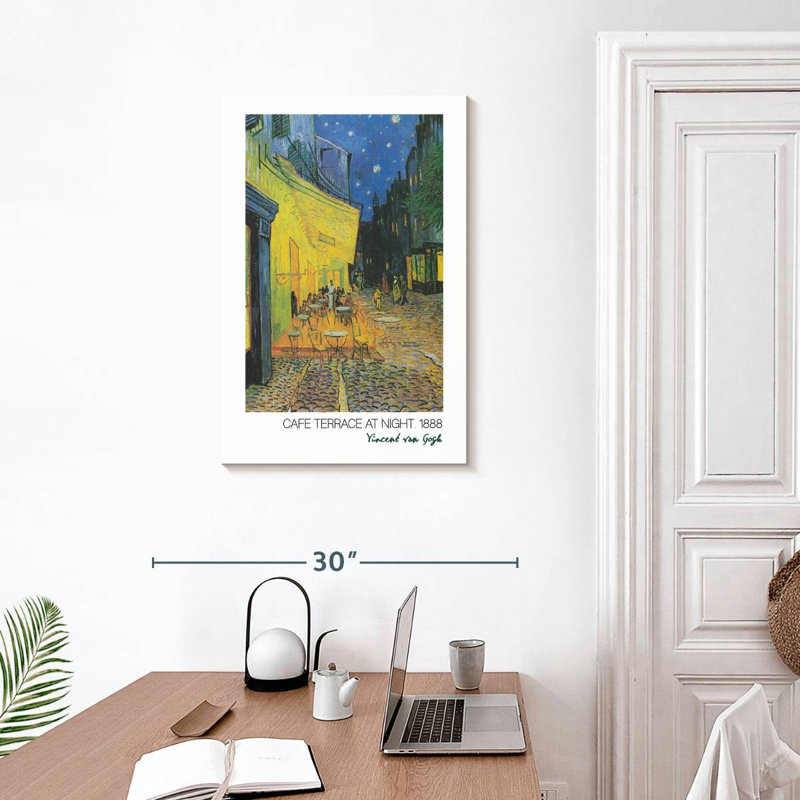 Affiche de l'exposition Cafe Terrace Van Gogh, H 30 po x l 20 po