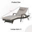 Ensemble de 2 chaises longues d'extérieur en osier avec coussins, chaise longue inclinable en osier-134933689
