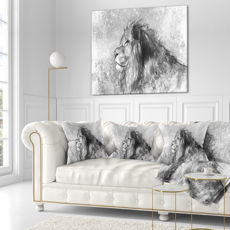 Coussin lombaire abstrait, 12 po x 20 po