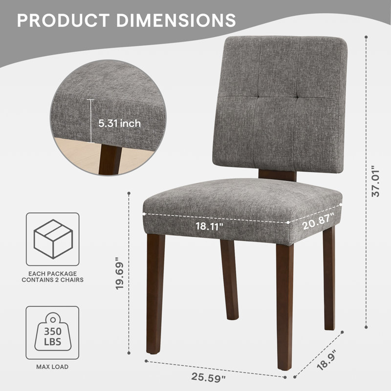 Chaise de salle à manger, Gris