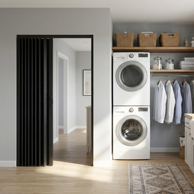 Panelled PVC/Vinyl Accordion Door