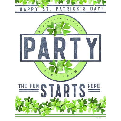 St. Patrick's Day Party I - Impression sur toile tendue