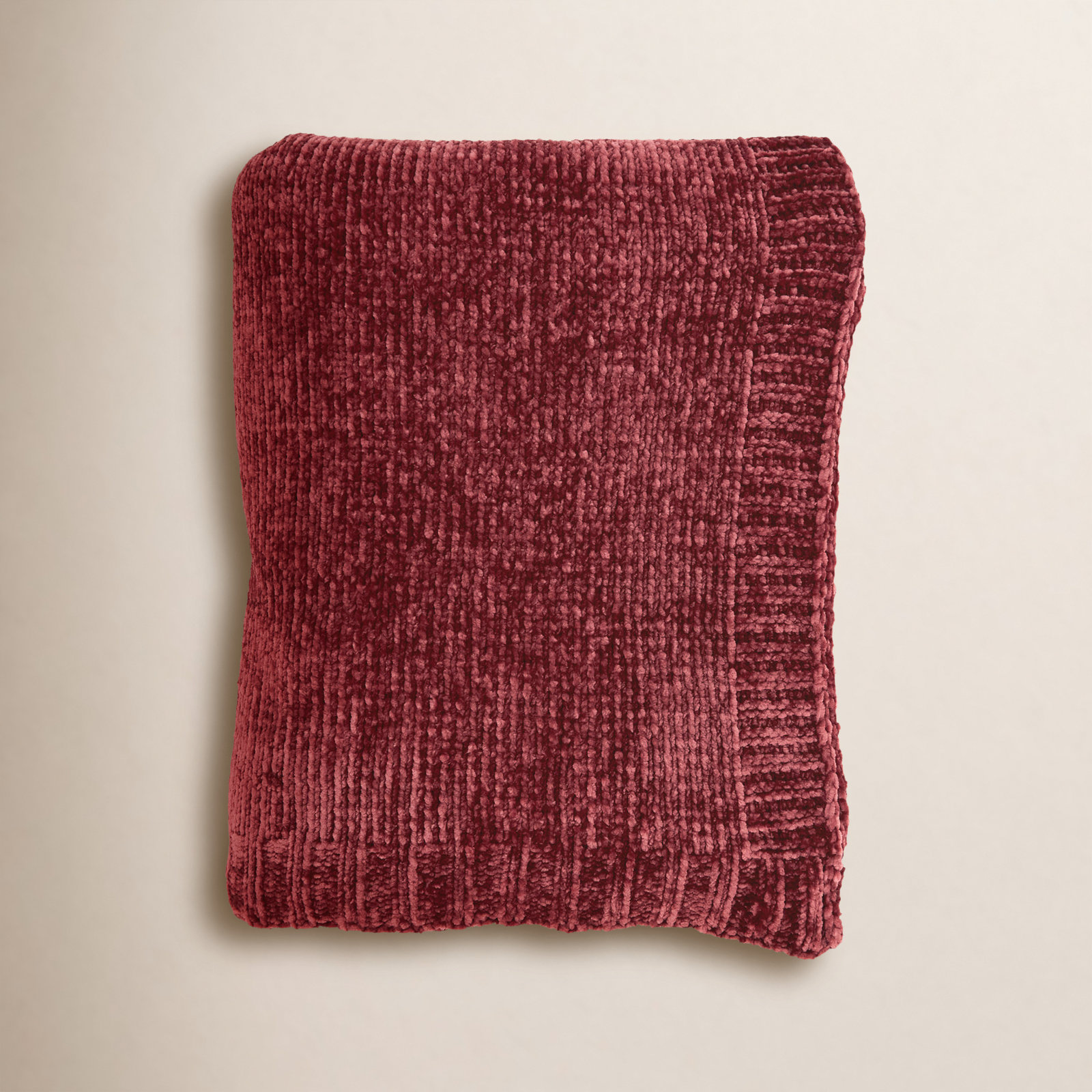 Warmth of Knit Throw, Red