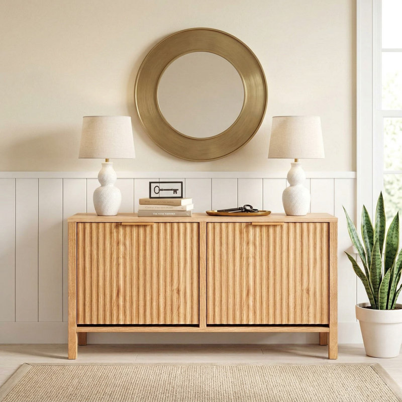 Banc de rangement pour chaussures robuste en bois avec 2 tiroirs rabattables pour un vestibule, Brun