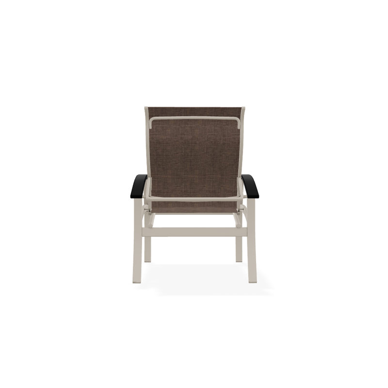 Chaise de patio Askar, Moka Sunbrella®, Noir, Désert texturé