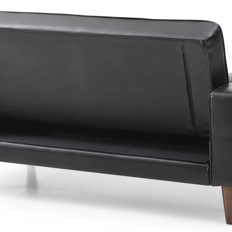 Causeuse contemporaine pour le salon, Noir