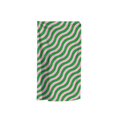 Serviette de plage en polyester rayée colorée à la mode, serviette de bain douce en fibres à séchage rapide pour les voyages de natation, multicolore 27,5 x 59 po