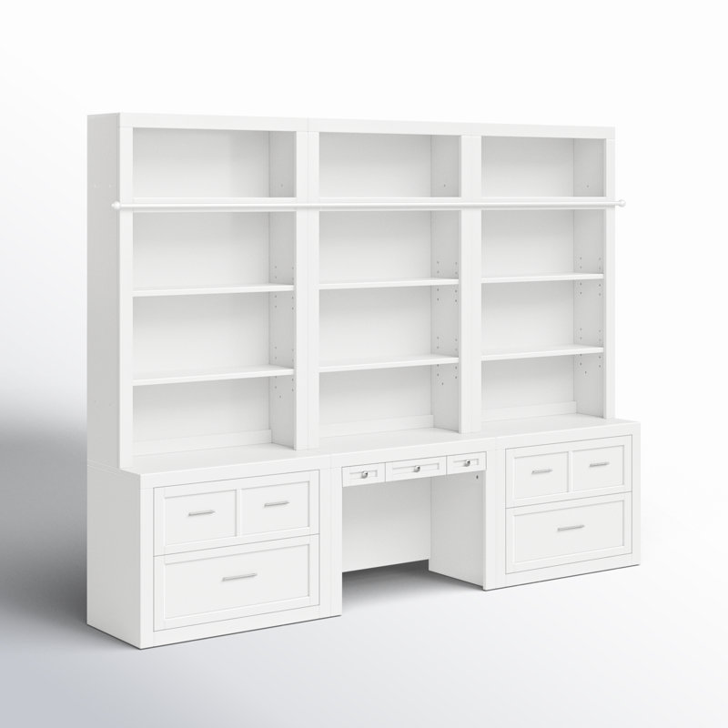 Drake 6 Piece Workspace Storage Library Wall