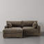 Canapé modulaire réversible en flanelle de fourrure de lapin 2 pièces rembourré avec coussins 2 pièces-1483908198-1483908192