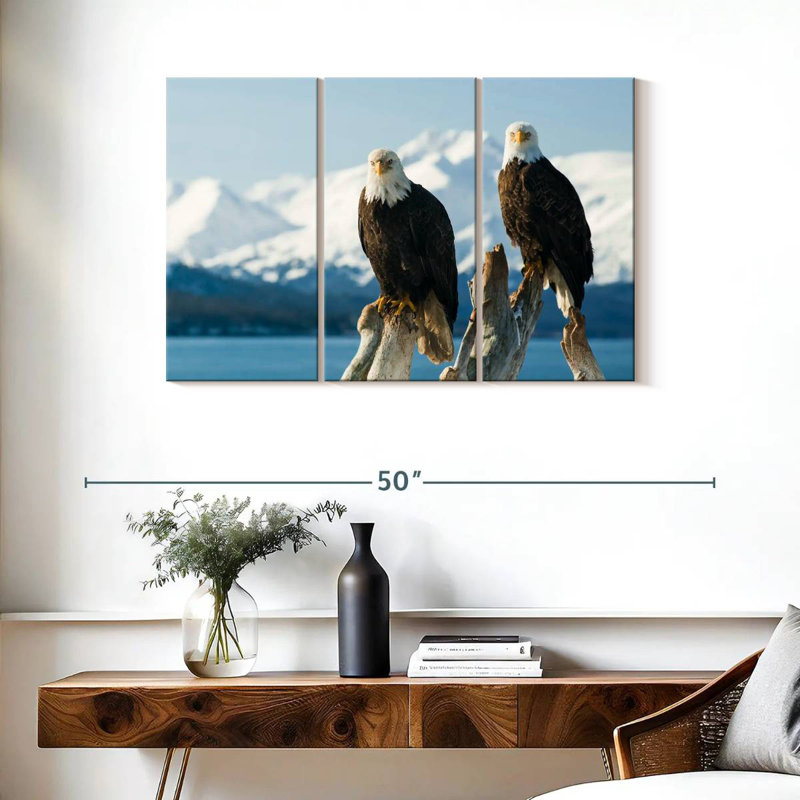 Bald Eagle Pair, 24" H x 38" W