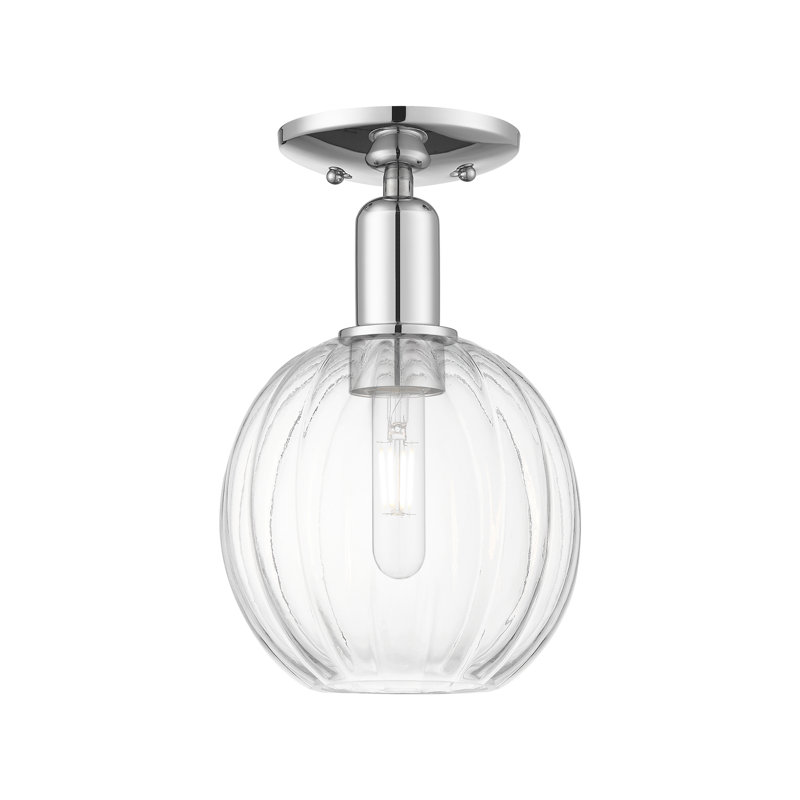 Claireville - Chrome poli - Plafonnier semi-encastré, Mercury, Gold/Oil Rubbed Bronze