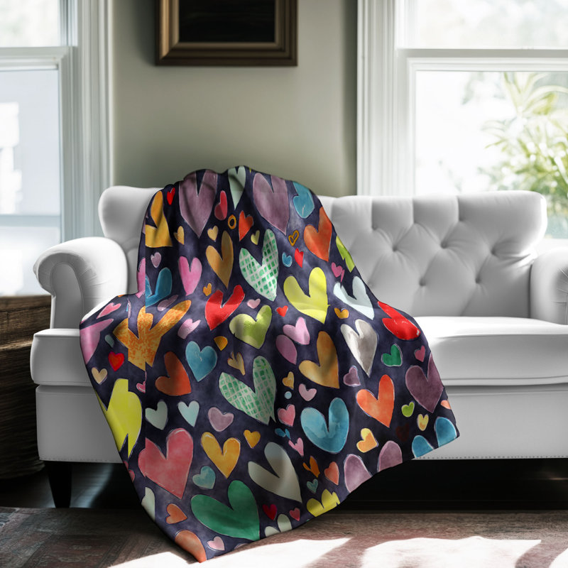 Jeté Sparkling Heart Spectrum, L 50 po x L 60 po